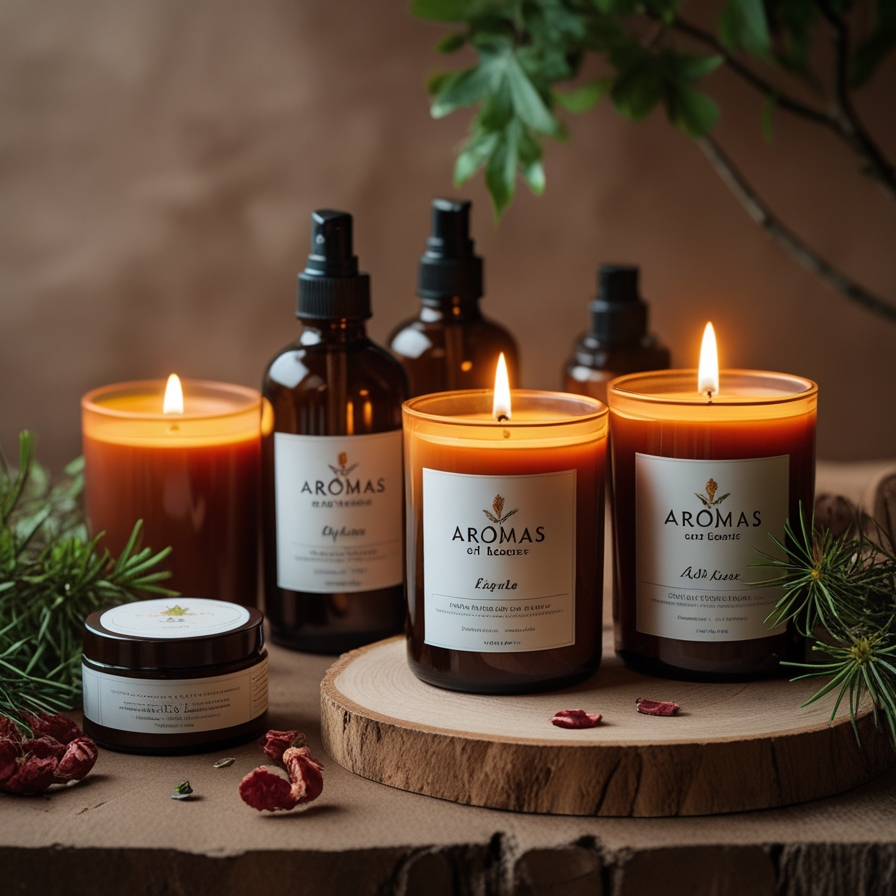 Catálogo de productos y fotografía profesional para Aromas del Bosque por OndasTec