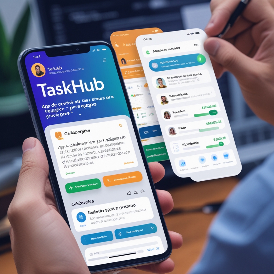 App de gestión de tareas TaskHub desarrollada por OndasTec